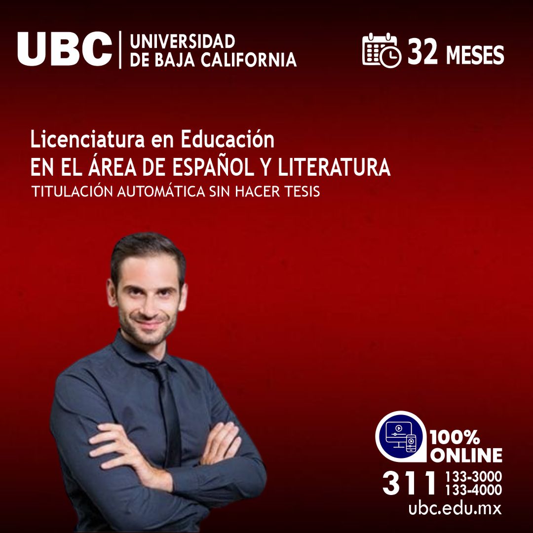 RVOE oficial: Lic. en Educación en el Área de Español y Literatura